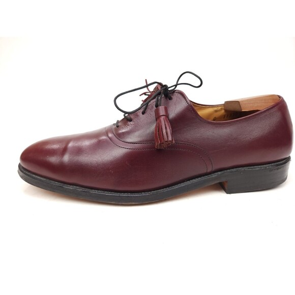 Allen Edmonds Hunter Burgundy Men’s 9 C Leather USA Oxfords Tassel Shoes main image 8